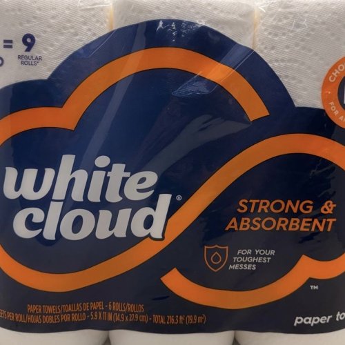 White Cloud Paper Towels 6pk * 4ct